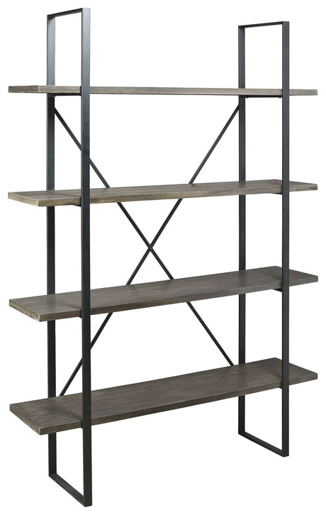 Gilesgrove - Black / Gray - Bookcase by Signature Design by Ashley® | Bel Furniture