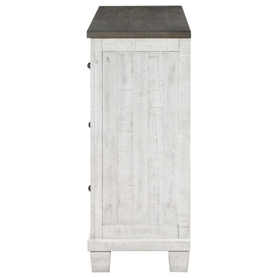 Lilith - 7-Drawer Dresser - Distressed White