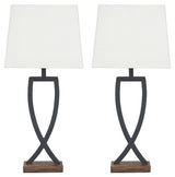 Makara - Table Lamp Dark Brown 2 Pieces by Signature Design by Ashley® | Bel Furniture