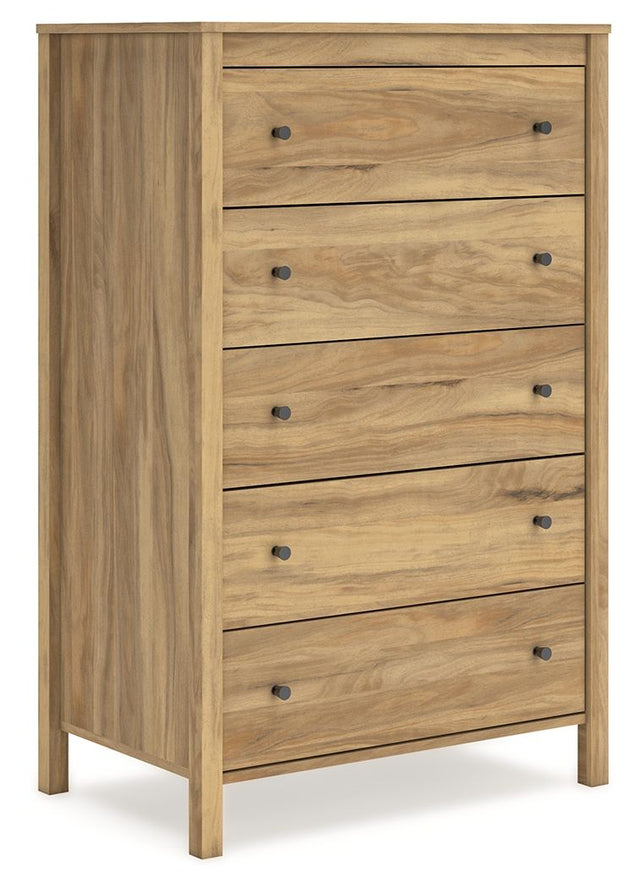 Bermacy - Light Brown - Five Drawer Chest by Signature Design by Ashley® | Bel Furniture