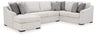 Koralynn - Sectional Beige 3 Pc.Left Arm Facing Corner Chaise Sectional by Benchcraft® | Bel Furniture