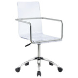 Amaturo - Acrylic Adjustable Home Office Desk Chair - Clear by CoasterEssence | Bel Furniture