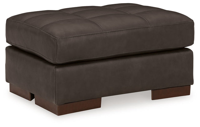 Luigi - Thunder - Ottoman by Signature Design by Ashley® | Bel Furniture