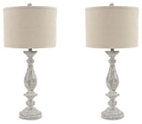 Bernadate - Table Lamp (Set of 2) Light Brown 2 Pieces by Signature Design by Ashley® | Bel Furniture