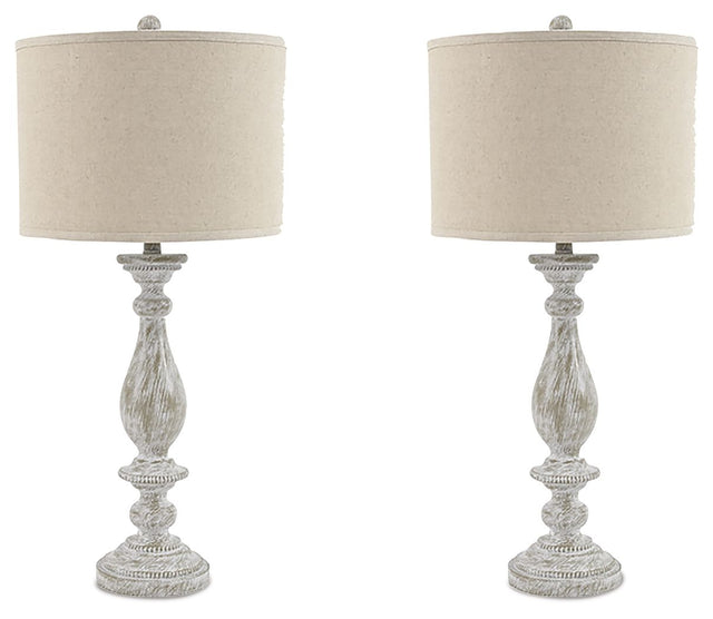 Bernadate - Table Lamp (Set of 2) Light Brown 2 Pieces by Signature Design by Ashley® | Bel Furniture