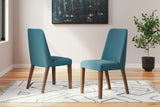 Lyncott - Blue / Brown - Dining Uph Side Chair (Set of 2) by Signature Design by Ashley® | Bel Furniture