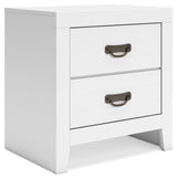 Binterglen - White - Two Drawer Night Stand by Signature Design by Ashley® | Bel Furniture