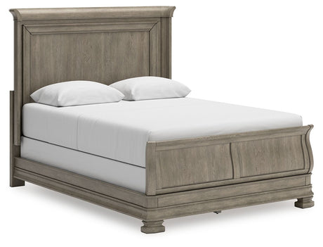 Lexorne - Sleigh Bed Gray by Signature Design by Ashley® | Bel Furniture