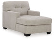 Mahoney - Chaise Pearl Silver by Signature Design by Ashley® | Bel Furniture