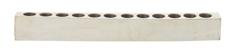 12 Hole Sugar Mold Candle Holder - Distressed White