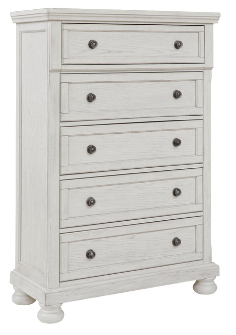 Robbinsdale - Antique White - Five Drawer Chest by Signature Design by Ashley® | Bel Furniture