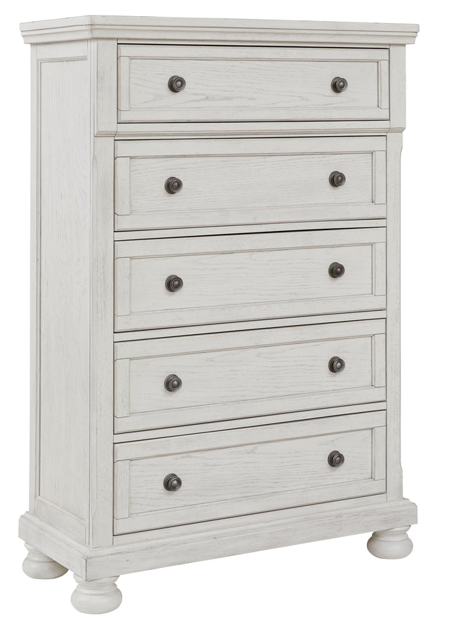 Robbinsdale - Antique White - Five Drawer Chest by Signature Design by Ashley® | Bel Furniture
