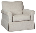 Searcy - Swivel Glider Accent Chair - Quartz