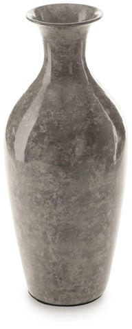 Brockwich - Vase Dark Gray 5''W x 5''D x 12''H by Signature Design by Ashley® | Bel Furniture