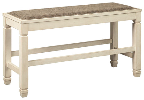 Bolanburg - Beige - DBL Counter UPH Bench by Signature Design by Ashley® | Bel Furniture