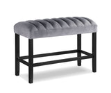 Pascal - Dining High Bench - Gray by Crown Mark | Bel Furniture