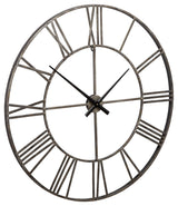 Paquita - Wall Clock Pearl Silver by Signature Design by Ashley® | Bel Furniture