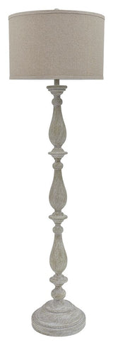 Bernadate - Whitewash - Poly Floor Lamp by Signature Design by Ashley® | Bel Furniture