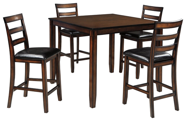 Coviar - Brown - DRM Counter Table Set (Set of 5) by Signature Design by Ashley® | Bel Furniture