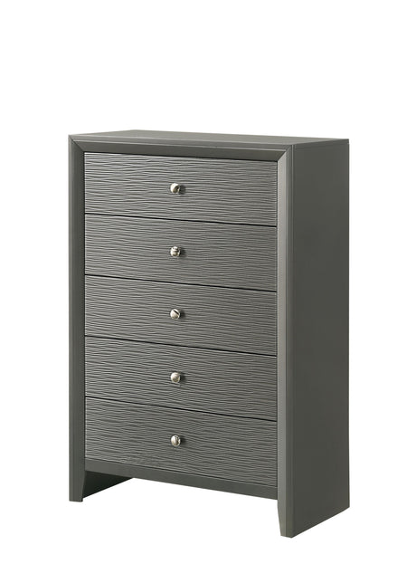 Denker - Chest - Gun Metal by Crown Mark | Bel Furniture