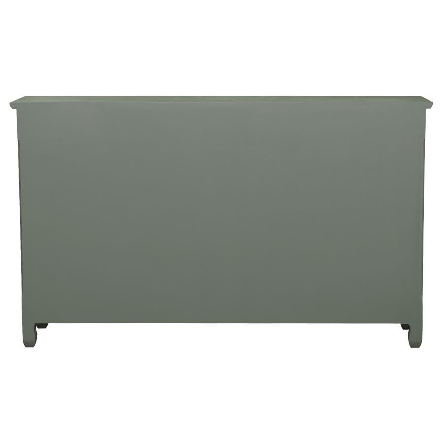 Madeline - 3-Door Accent Cabinet - Antique Green