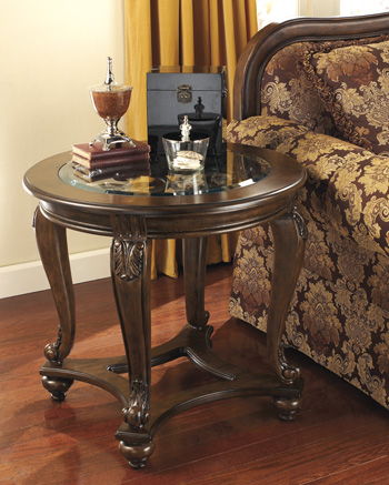 Norcastle - Dark Brown - Round End Table