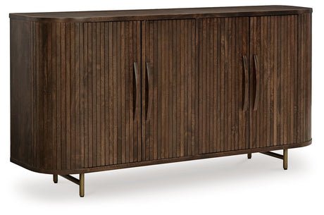 Amickly - Dark Brown - Accent Cabinet by Signature Design by Ashley® | Bel Furniture