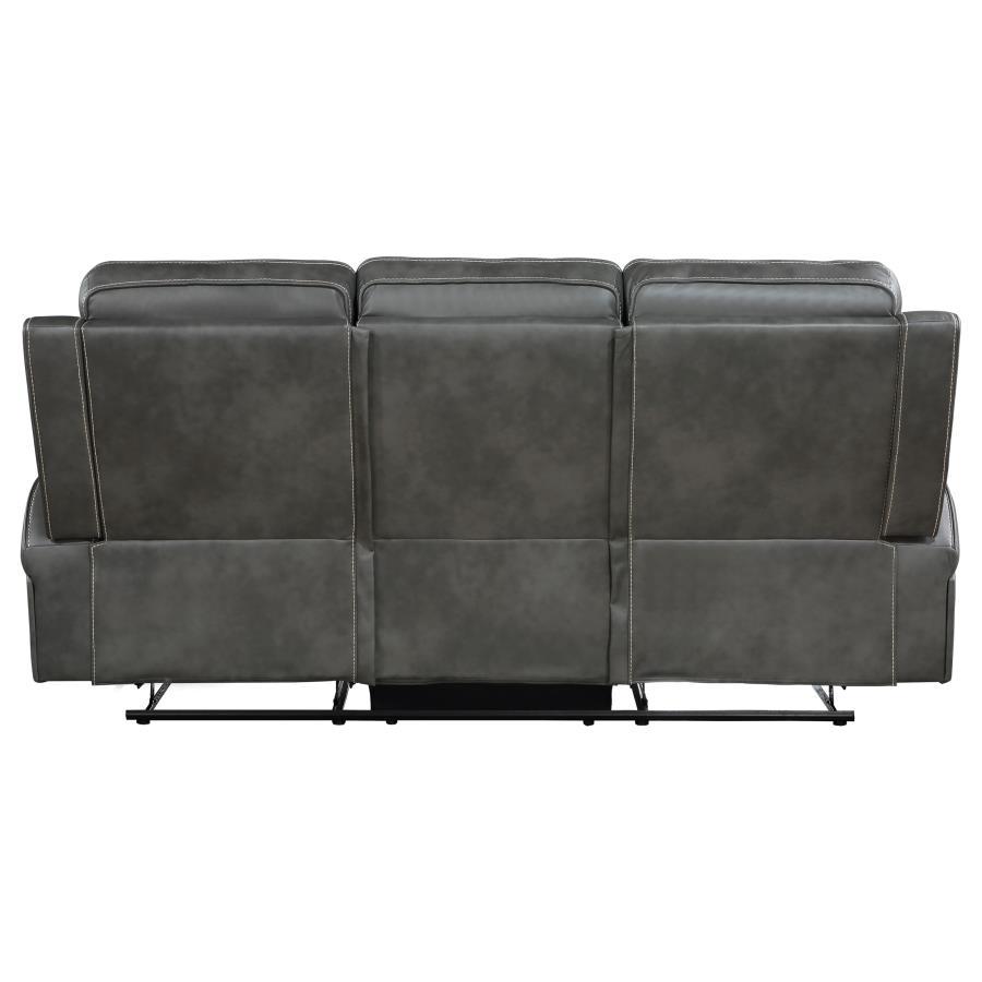 Raelynn - Upholstered Motion Reclining Sofa - Grey