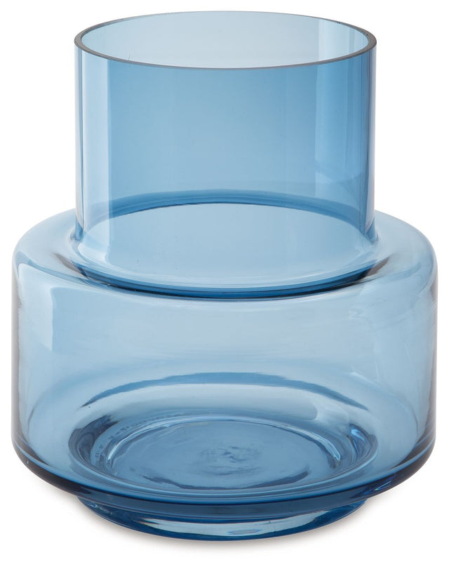 Bealen - Vase Blue 8''W x 8''D x 10''H by Signature Design by Ashley® | Bel Furniture