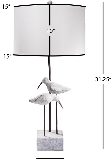 Leila Resin Table Lamp SET of 2 by Lamps Per Se | Bel Furniture