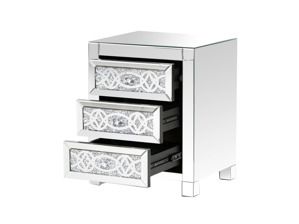 MIRRORED NIGHTSTAND by Mollai Collections | Bel Furniture