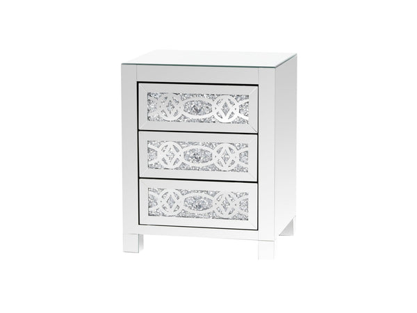 MIRRORED NIGHTSTAND - BEL Furniture