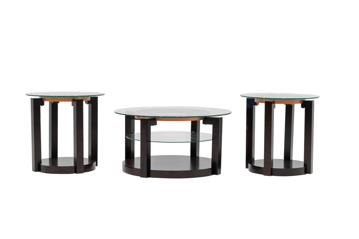 3 Piece Coffee Table Set by Mollai Collections | Bel Furniture