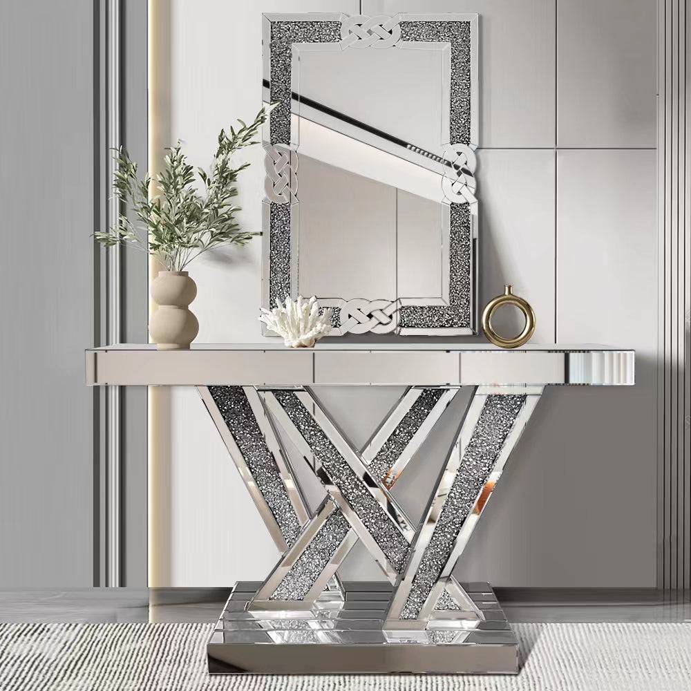 MIRROR CONSOLE TABLE SET (PICK UP AT STORE ONLY) - BEL Furniture