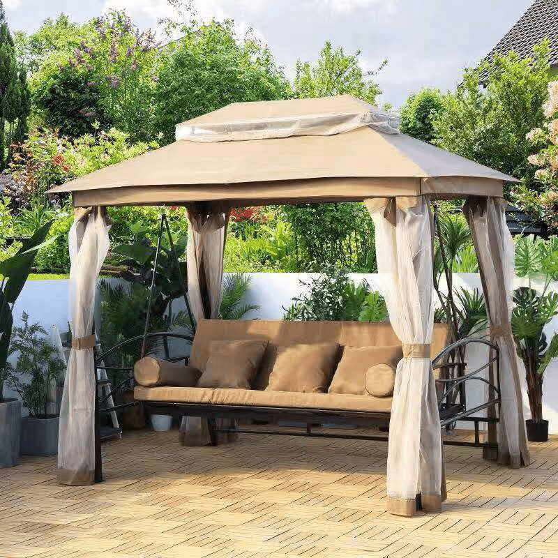 Piece Patio Swing Chair with Canopy by Mollai Collections Bel Furn