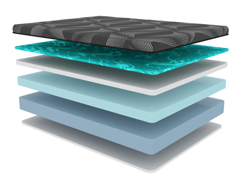 Phoenix 14 inch Gel Foam Queen size mattress with foundation by Bel O Pedic | Bel Furniture