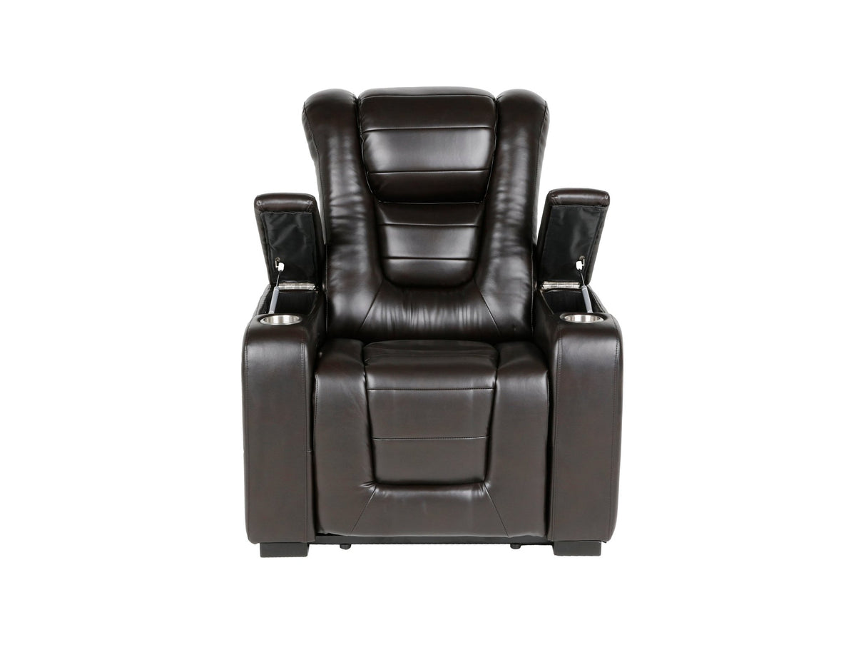 Power Theater Recliner with Adjustable Headrest by Sara Collections | Bel Furniture