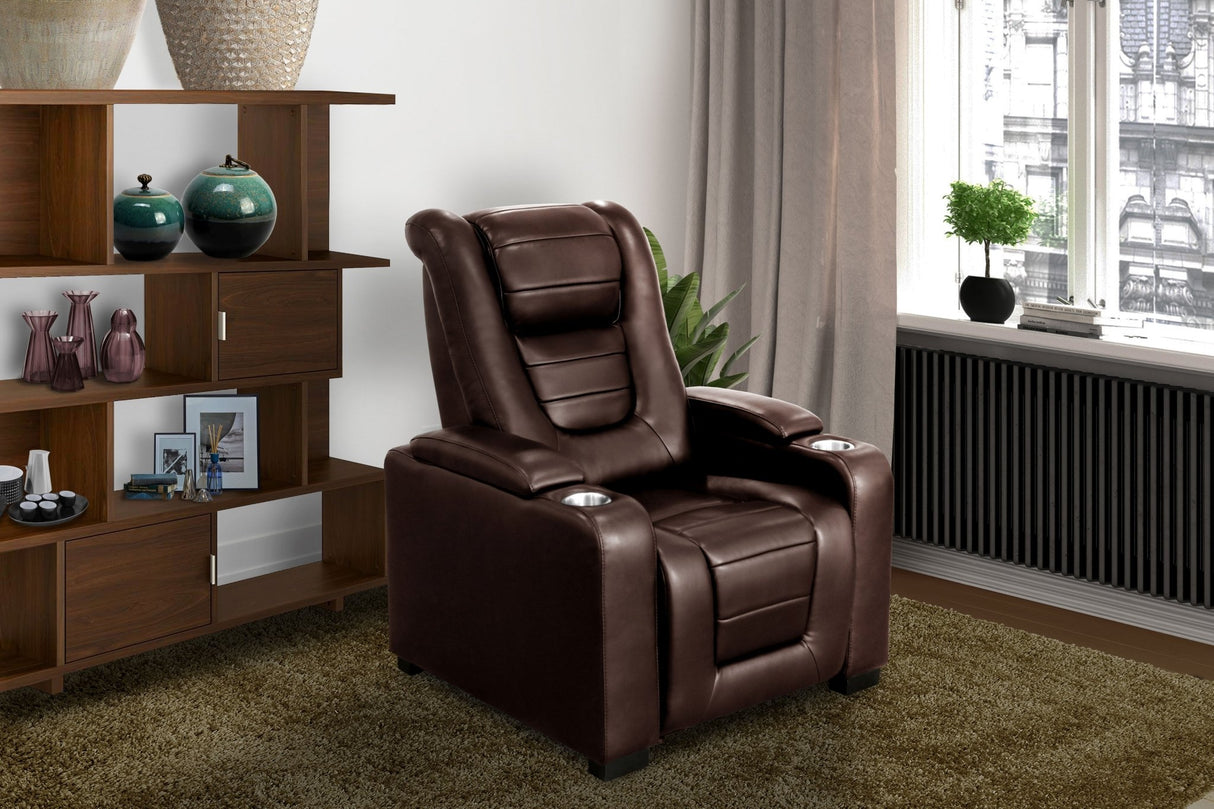 Power Theater Recliner with Adjustable Headrest by Sara Collections | Bel Furniture