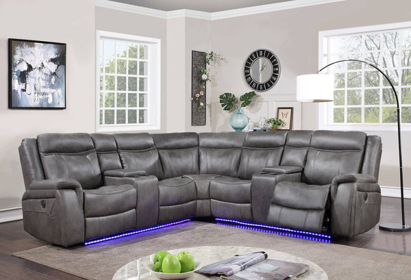 3 PIECE POWER MOTION SECTIONAL - BEL Furniture