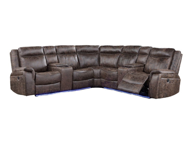 3 PIECE POWER MOTION SECTIONAL - BEL Furniture