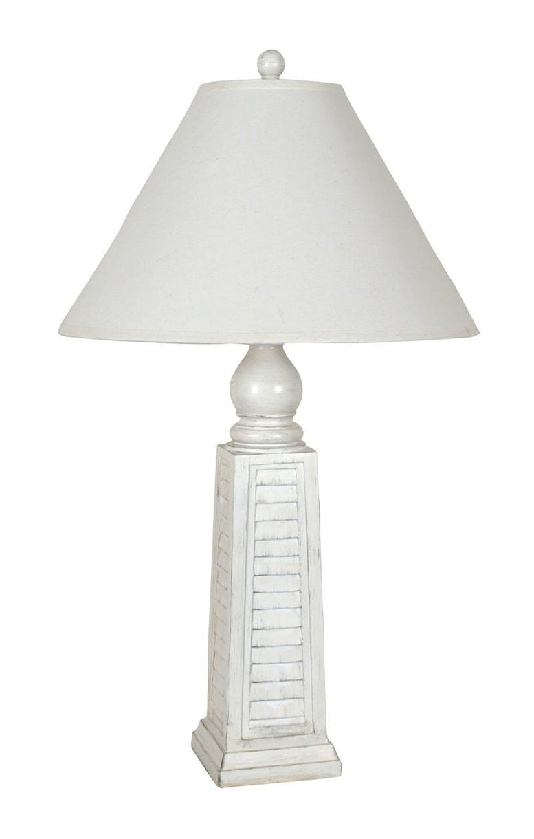 Shutter Table Lamps With Shades, Set of 2 - BEL Furniture
