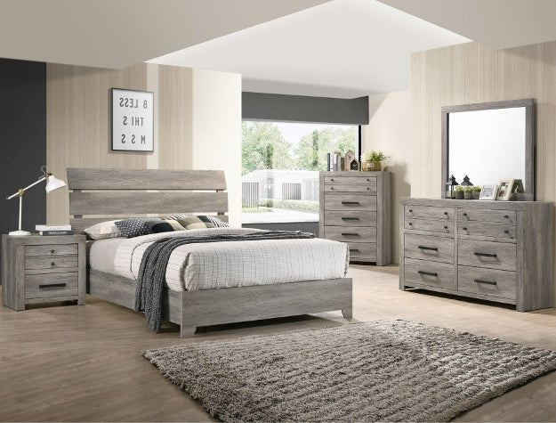 TUNDRA 6 PIECE BEDROOM SET - QUEEN by Crown Mark | Bel Furniture